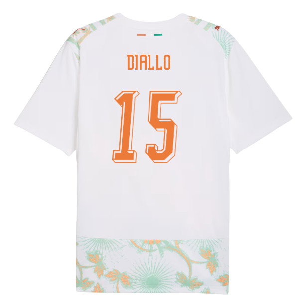 2026-2027 Ivory Coast Away Shirt (Diallo 15)-SoccerKits Hub | Buy Soccer Jerseys Online